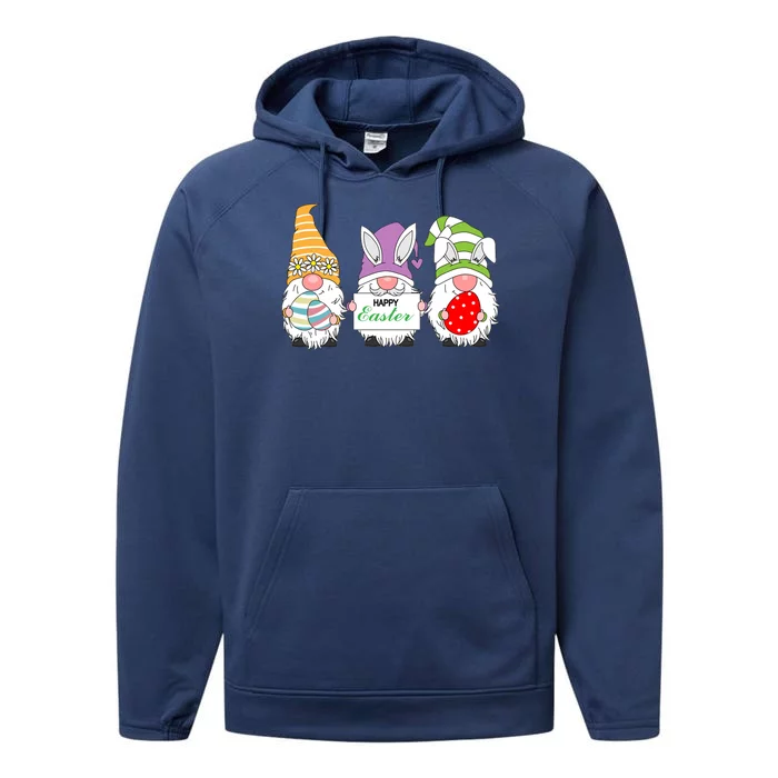 Happy Easter Gnome Performance Fleece Hoodie