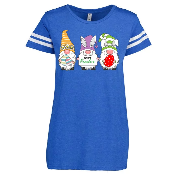 Happy Easter Gnome Enza Ladies Jersey Football T-Shirt