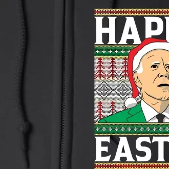 Happy Easter Happy Holidays Merry Christmas Full Zip Hoodie