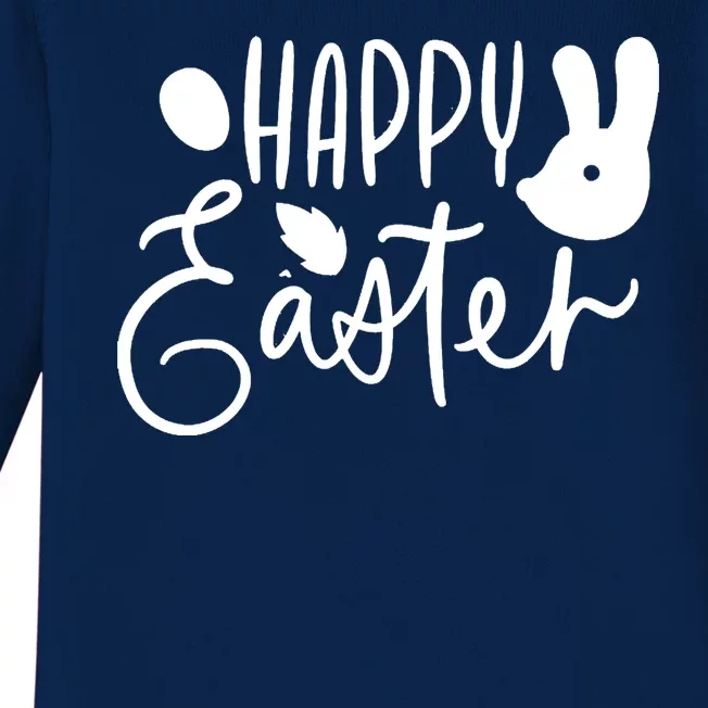 Happy Easter Holiday Bunny Baby Long Sleeve Bodysuit