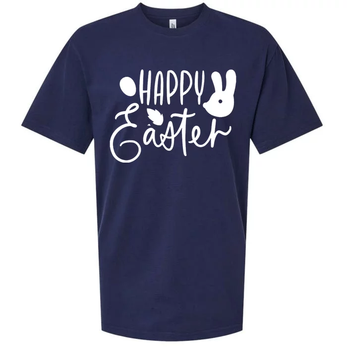 Happy Easter Holiday Bunny Sueded Cloud Jersey T-Shirt