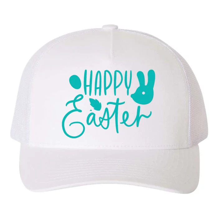 Happy Easter Holiday Bunny Yupoong Adult 5-Panel Trucker Hat