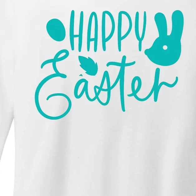 Happy Easter Holiday Bunny Womens CVC Long Sleeve Shirt