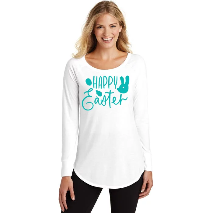 Happy Easter Holiday Bunny Women's Perfect Tri Tunic Long Sleeve Shirt