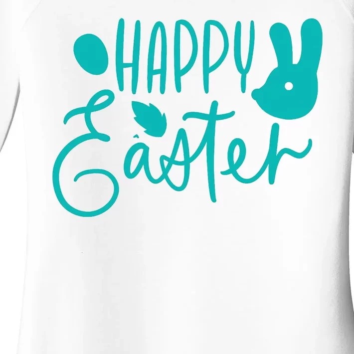 Happy Easter Holiday Bunny Women's Perfect Tri Tunic Long Sleeve Shirt