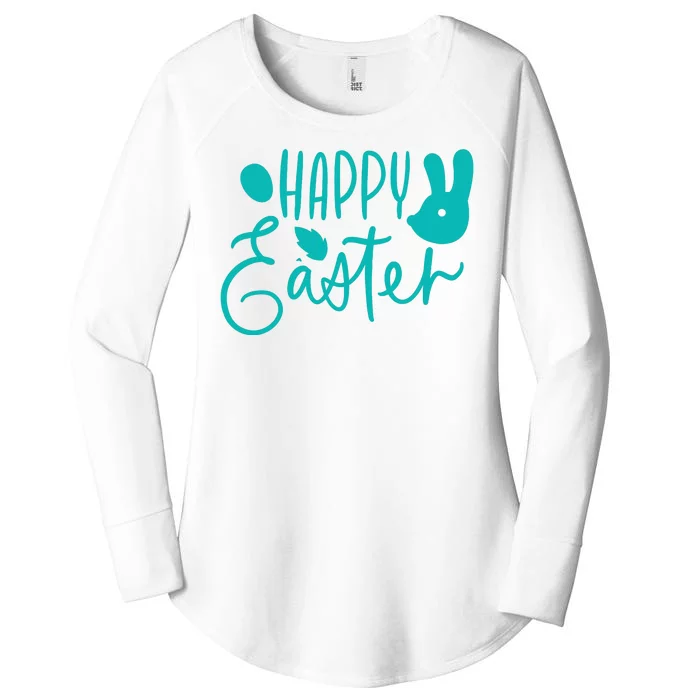 Happy Easter Holiday Bunny Women's Perfect Tri Tunic Long Sleeve Shirt