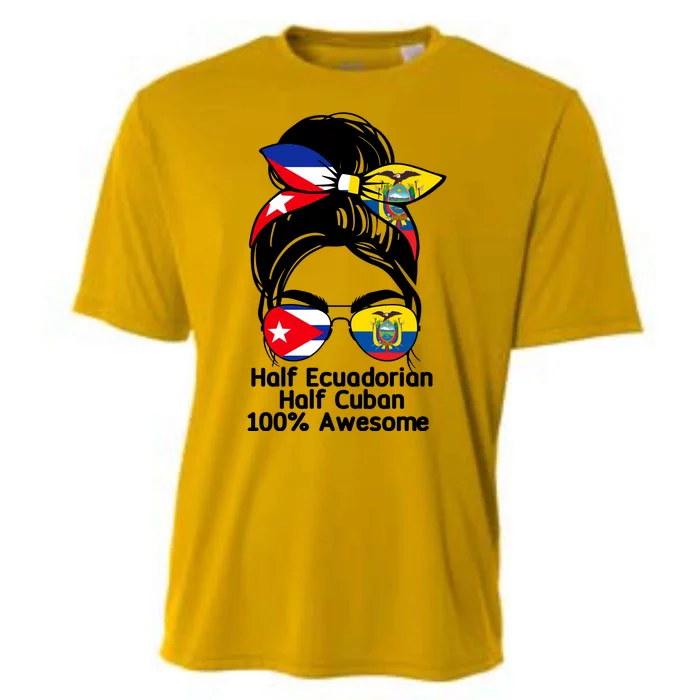 Half Ecuadorian Half Cuban 100 Percent Awesome Cooling Performance Crew T-Shirt