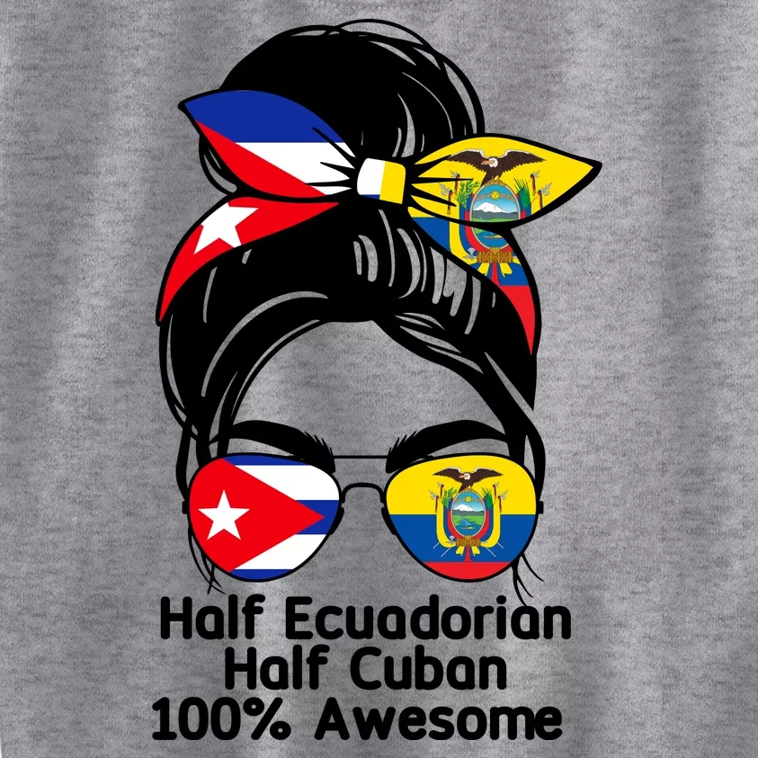 Half Ecuadorian Half Cuban 100 Percent Awesome Kids Sweatshirt