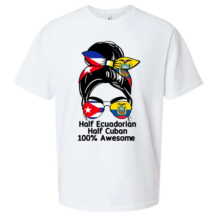 Half Ecuadorian Half Cuban 100 Percent Awesome Sueded Cloud Jersey T-Shirt