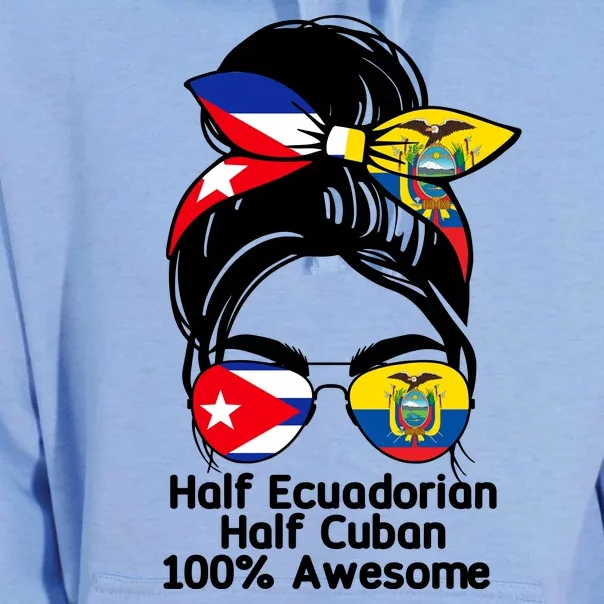 Half Ecuadorian Half Cuban 100 Percent Awesome Unisex Surf Hoodie