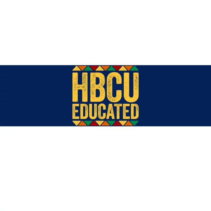 HBCU Educated Historical Black College Bumper Sticker