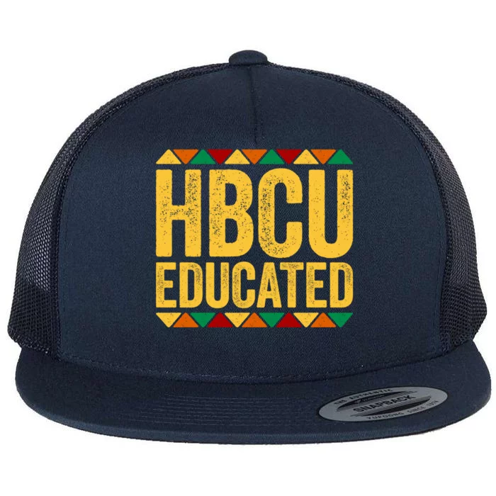 HBCU Educated Historical Black College Flat Bill Trucker Hat