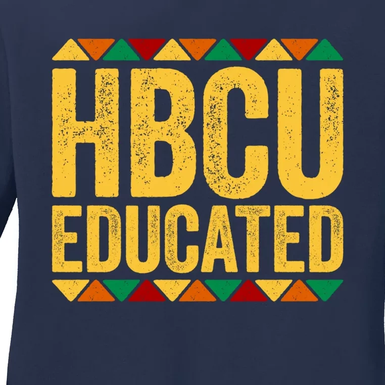 HBCU Educated Historical Black College Ladies Long Sleeve Shirt