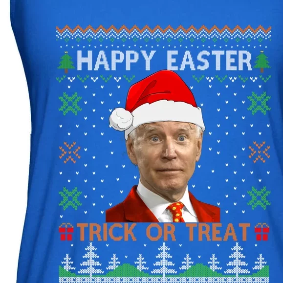 Happy Easter Hlw Funny Joe Biden Christmas Ugly Gift Ladies Essential Flowy Tank