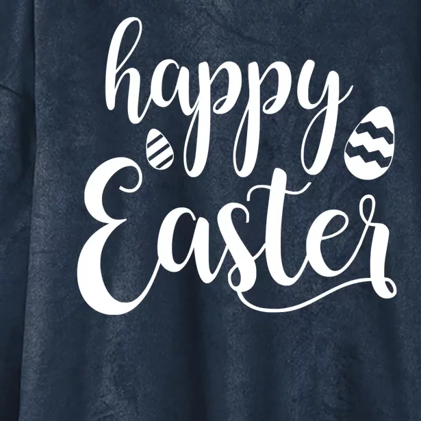 Happy Easter Holiday Hooded Wearable Blanket