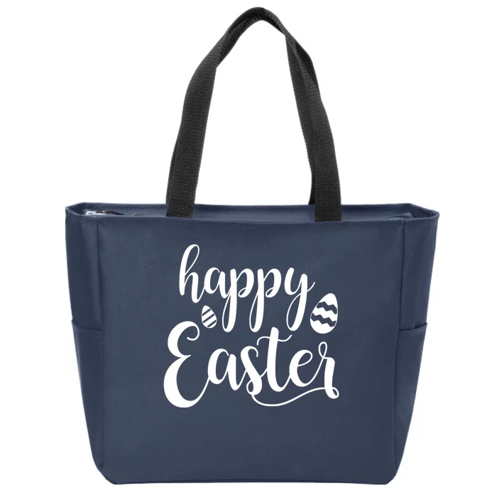 Happy Easter Holiday Zip Tote Bag