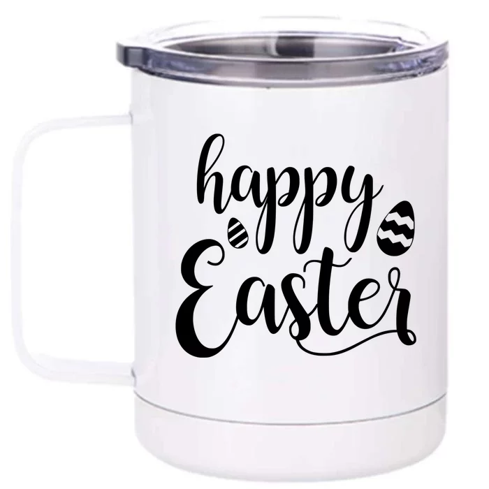 Happy Easter Holiday Front & Back 12oz Stainless Steel Tumbler Cup