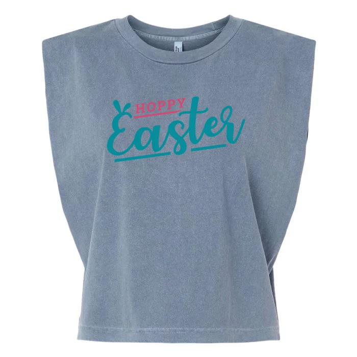 Hoppy Easter Holiday Garment-Dyed Women's Muscle Tee