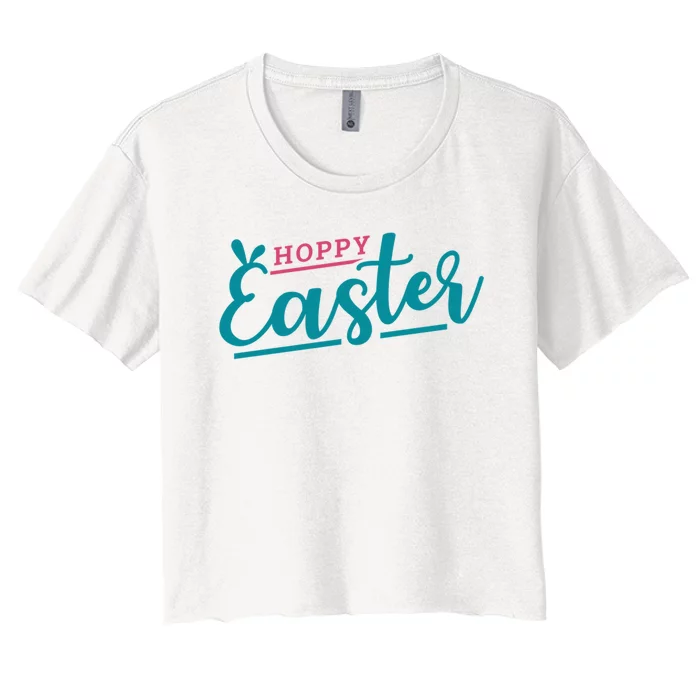 Hoppy Easter Holiday Women's Crop Top Tee