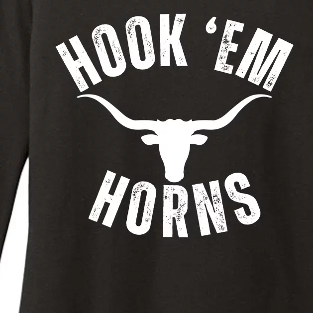 Hook Em Horns Texas State Longhorns Womens CVC Long Sleeve Shirt