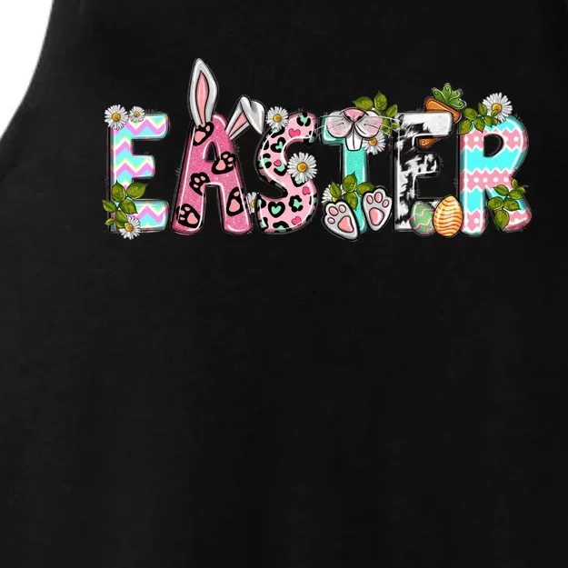 Happy Easter Ladies Tri-Blend Wicking Tank