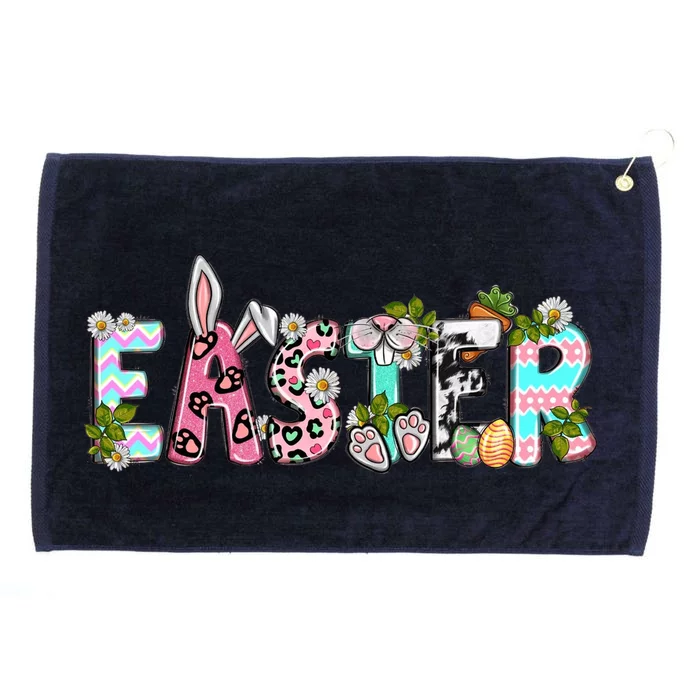 Happy Easter Grommeted Golf Towel