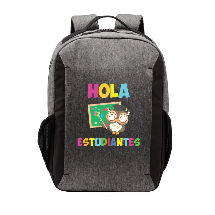 Hola Estudiantes Hello Class Funny Spanish Teacher Vector Backpack