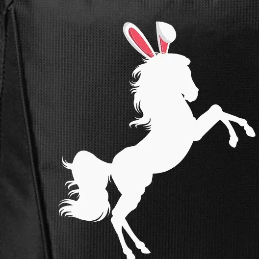 Happy Easter Horse Lover Three Horse Wearing Bunny City Backpack