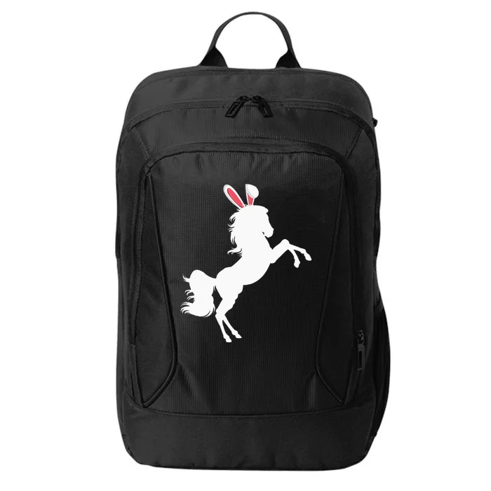 Happy Easter Horse Lover Three Horse Wearing Bunny City Backpack