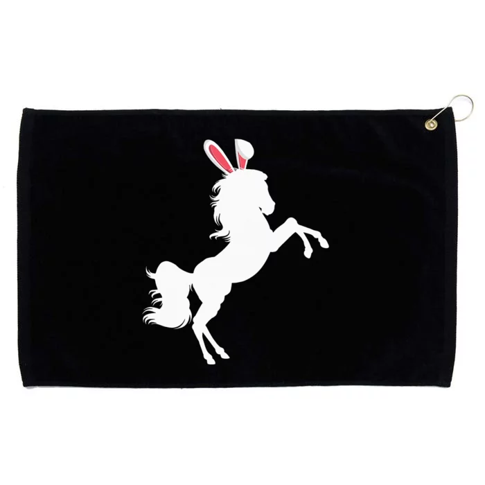 Happy Easter Horse Lover Three Horse Wearing Bunny Grommeted Golf Towel