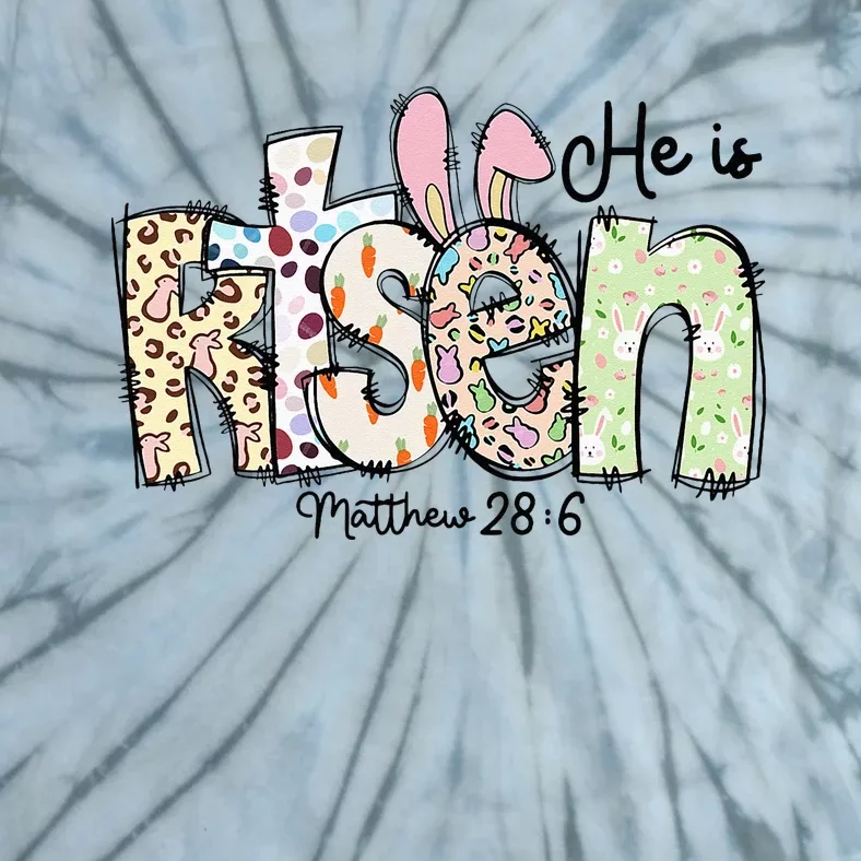 Happy Easter He Is Risen Jesus Christian Tie-Dye T-Shirt