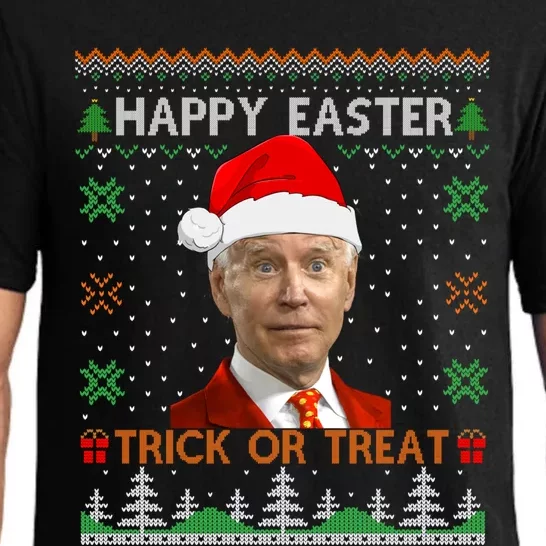 Happy Easter Hlw Funny Joe Biden Christmas Ugly Sweater Gift Pajama Set