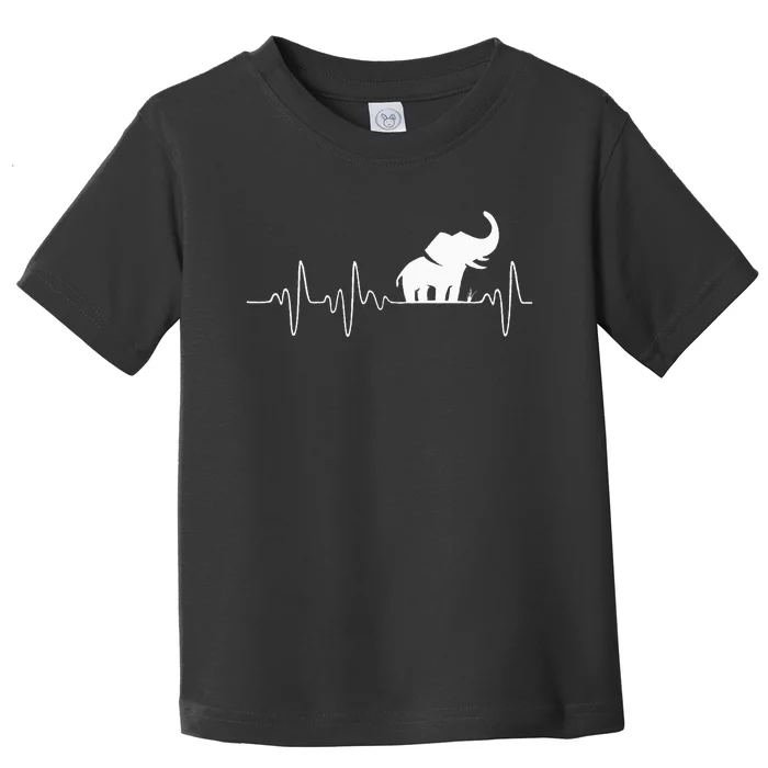 Heartbeat Elephant Toddler T-Shirt