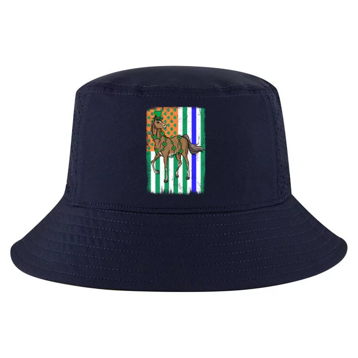 Horse Equestrian Irish Usa Police Flag Cop St Patricks Day Great Gift Cool Comfort Performance Bucket Hat