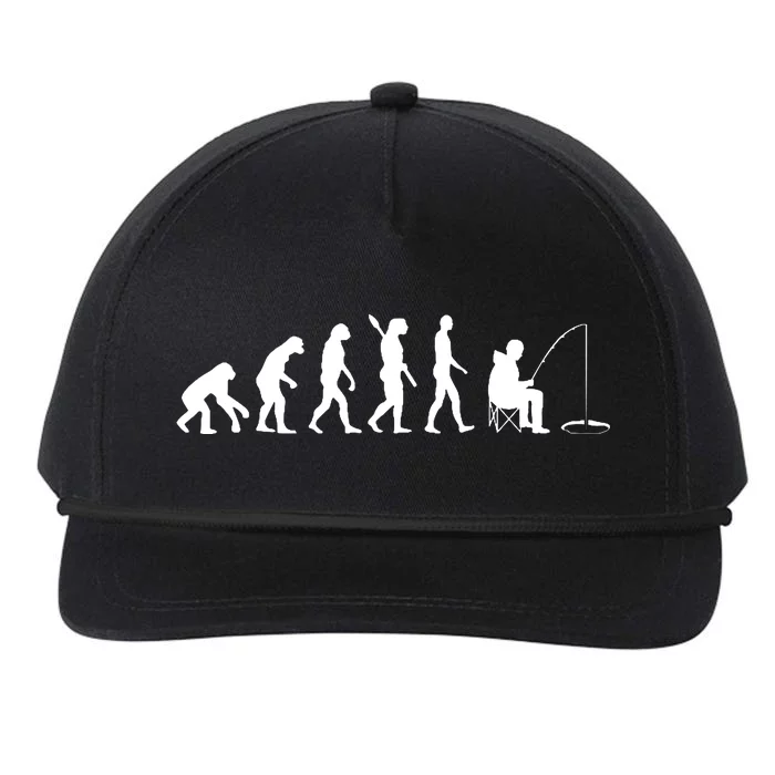 Human Evolution Ice Fishing Snapback Five-Panel Rope Hat