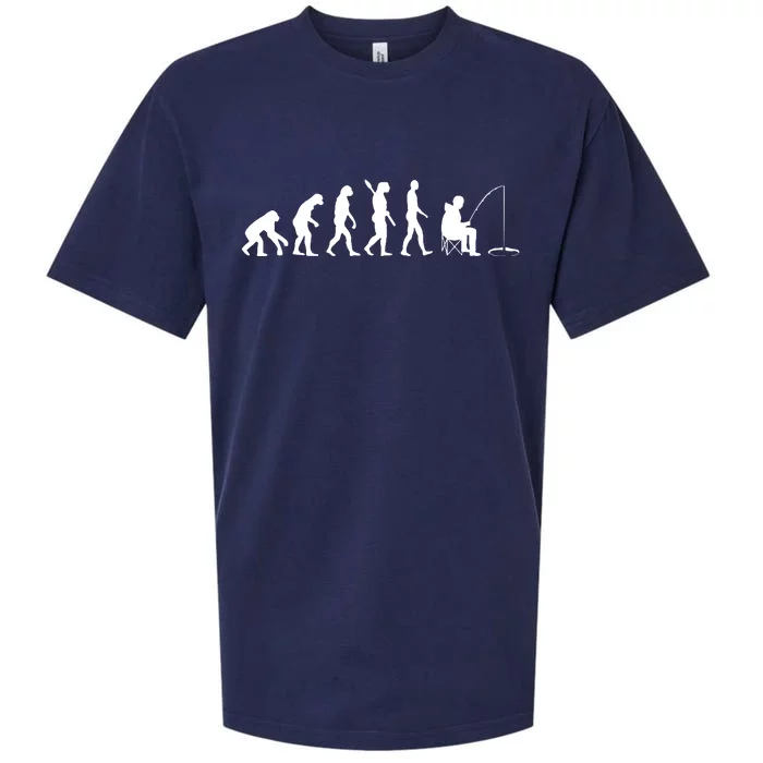 Human Evolution Ice Fishing Sueded Cloud Jersey T-Shirt