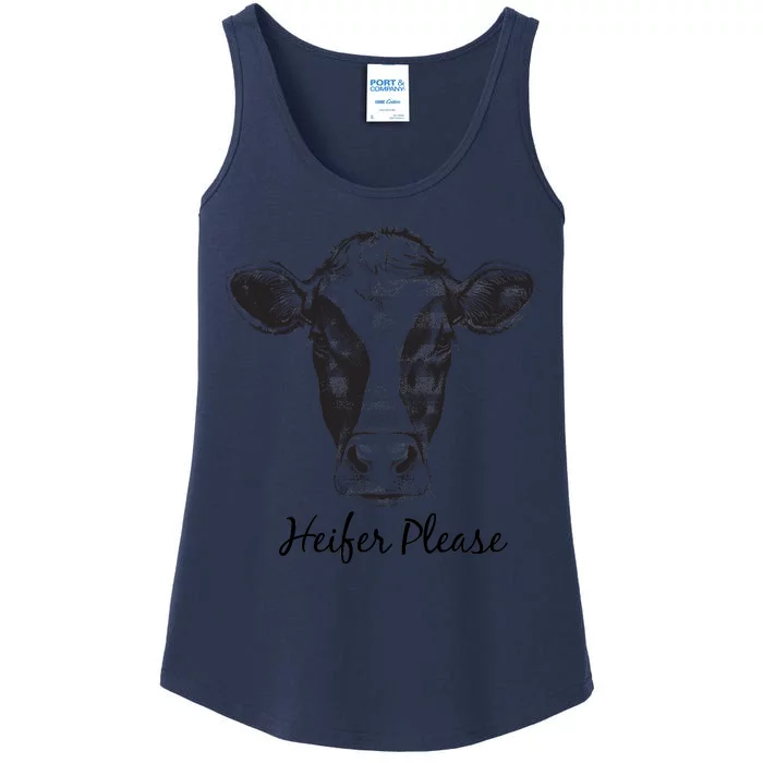 Heifer Please Funny Cow Ladies Essential Tank