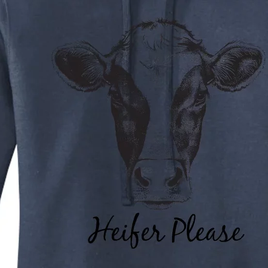 Heifer Please Funny Cow Women's Pullover Hoodie