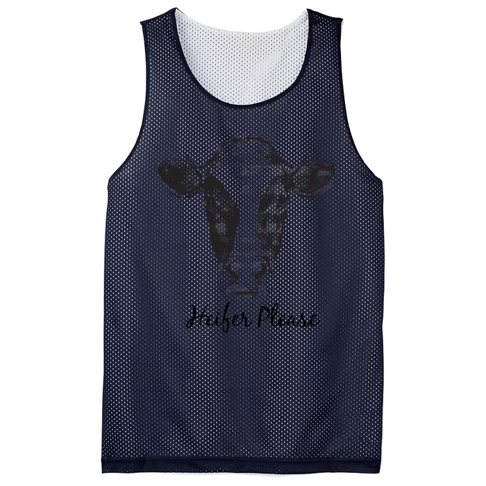 Heifer Please Funny Cow Mesh Reversible Basketball Jersey Tank