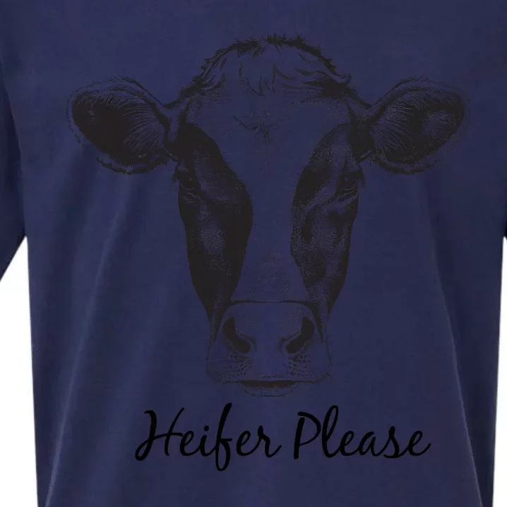 Heifer Please Funny Cow Sueded Cloud Jersey T-Shirt