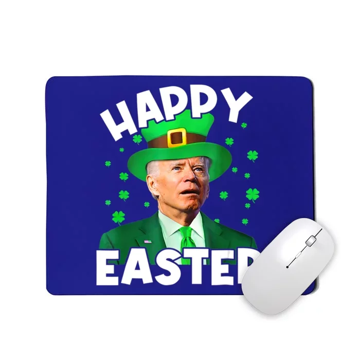 Happy Easter Joe Biden St Patricks Day Leprechaun Confused Funny Gift Mousepad