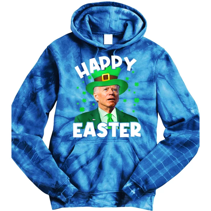 Happy Easter Joe Biden St Patricks Day Leprechaun Confused Funny Gift Tie Dye Hoodie