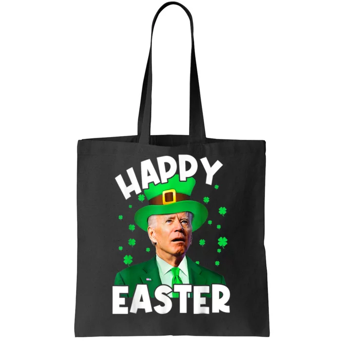 Happy Easter Joe Biden Leprechaun Shamrock St Patrick's Day Tote Bag