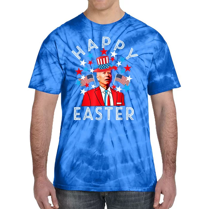 Happy Easter Joe Biden 4th Of July Memorial Independence Day Gift Tie-Dye T-Shirt