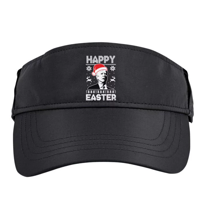 Happy Easter Joe Biden Funny Confused Joe Biden Ugly Christmas Adult Drive Performance Visor