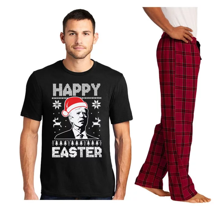 Happy Easter Joe Biden Funny Confused Joe Biden Ugly Christmas Pajama Set