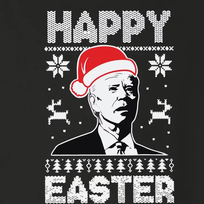 Happy Easter Joe Biden Funny Confused Joe Biden Ugly Christmas Toddler Long Sleeve Shirt