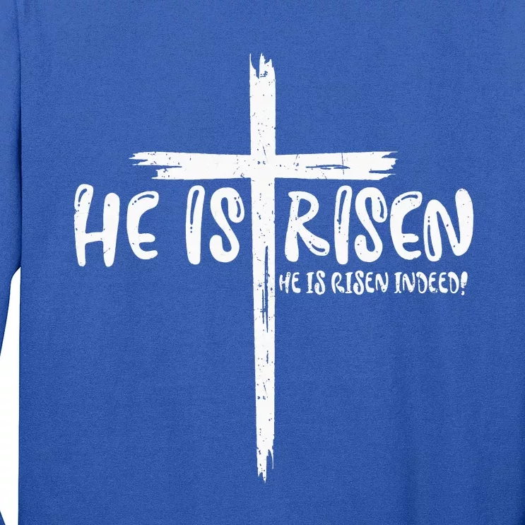 Happy Easter Jesus He Is Risen Indeed Christian Long Sleeve Shirt