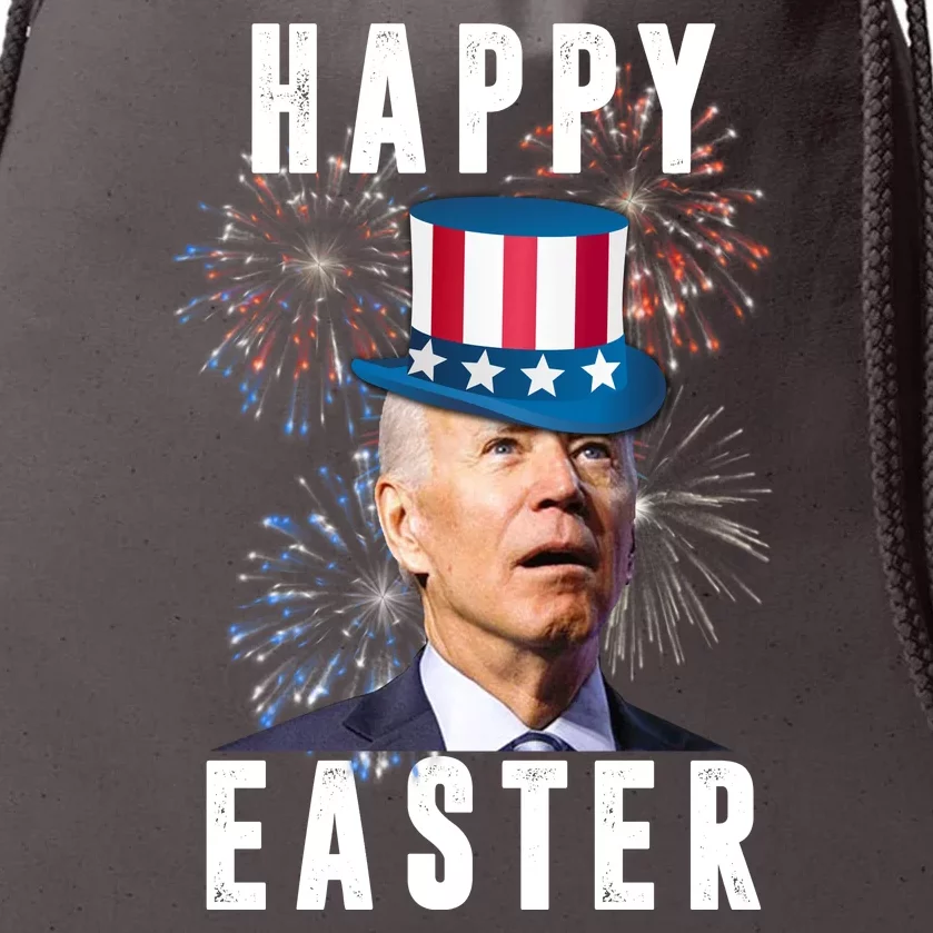 Happy Easter Joe Biden Funny 4th Of July Drawstring Bag