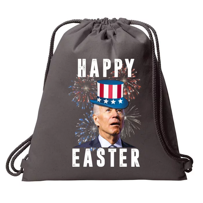 Happy Easter Joe Biden Funny 4th Of July Drawstring Bag